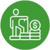 this image depicts a person being on top of their money